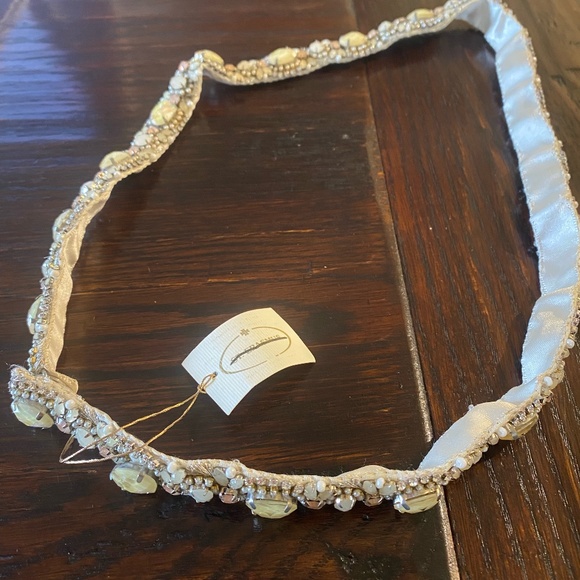 Anthropologie St. Erasmus jeweled bridal belt sash - Picture 7 of 7